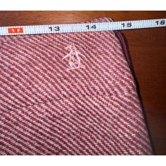 Vintage Original Penguin Wool A-Line Skirt Rose Pink Herringbone Preppy Lined - Picture 13 of 16
